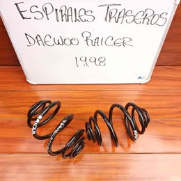 Dos resortes traseros daewoo Raiccer año:1996