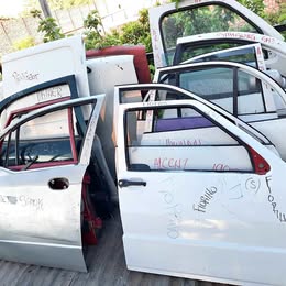Chapa de puerta Fiat fiorino año:2006
