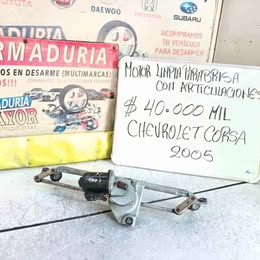 Sistema completo limpia parabrisas chevrolet corsa 1.6 año:2005