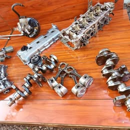 4 pistones con sus bielas Nissan v-16 twimcan año:2005