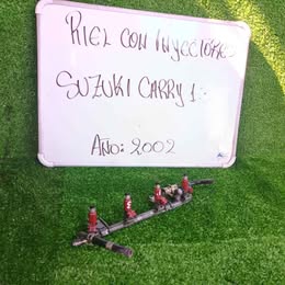 Riel con sus inyectores originales suzuki carry 1.3 año:2003