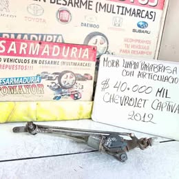 Sistema limpia parabrisas completo chevrolet captiva año:2012