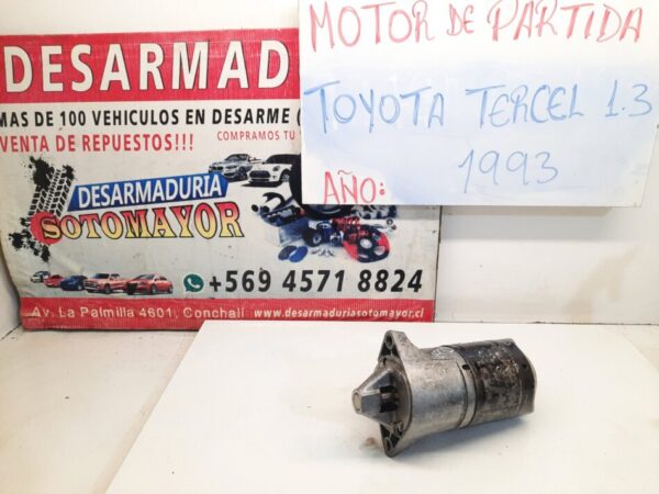motor de partida toyota tercel 1.3 1993