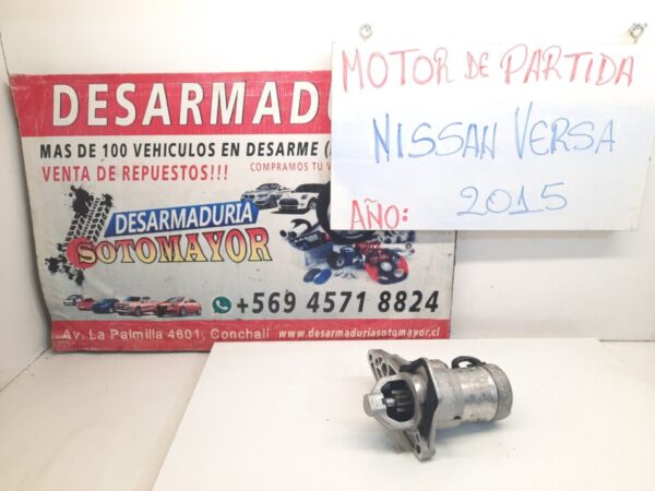 motor de partida Nissan versa 2015