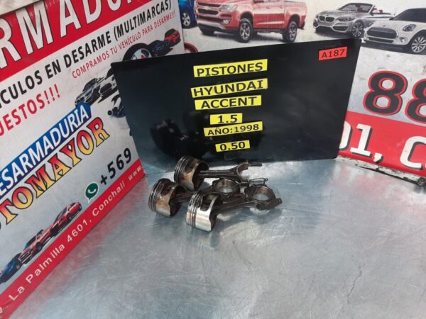 piston con biela 0,50 Hyundai accent 1998
