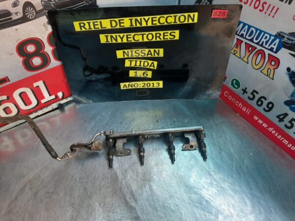 Riel con inyectores  nissan tiida año:2013