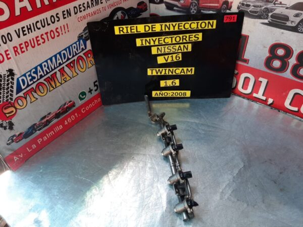 riel con inyectores nissan v16 twincam año:2007